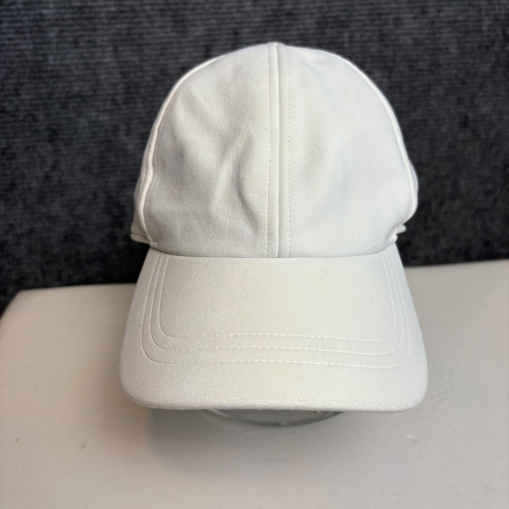 Lululemon Fast and Free Pony Run Hat White Adjustable Baseball Cap OS